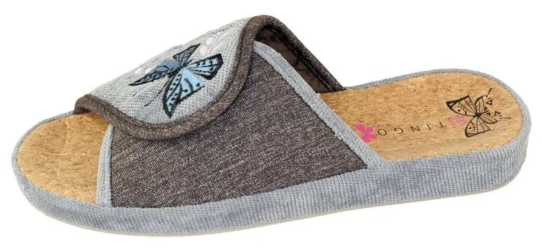 Тапочки женские Tingo 31537 HL серый