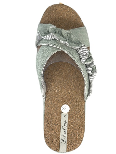 Тапочки женские Lucky Land 3411 W-AO-S зелёный