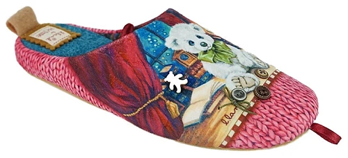 Тапочки женские Lucky Land 3580 W-DC-W красный