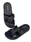 Картинка Шлёпанцы женские Alfox 5528 A чёрный | Тапки Подарки Шлёпанцы женские Alfox 5528 A чёрный | Тапки Подарки