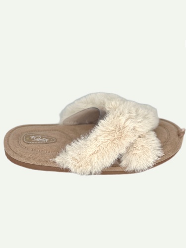 Тапочки женские Lucky Land 4577 W-CH-O бежевый