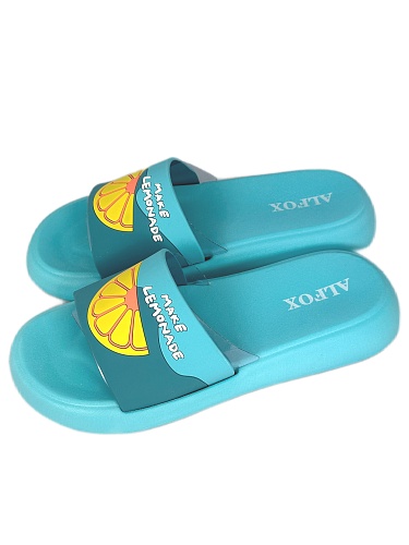 Шлёпанцы женские Alfox 5519 A бирюзовый