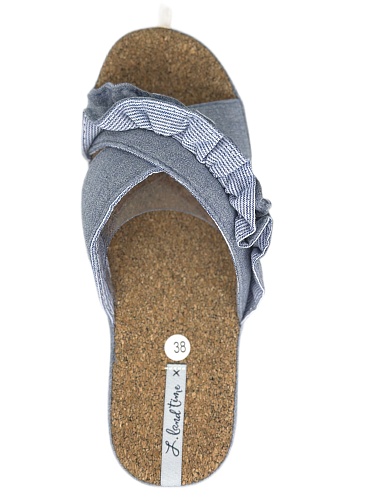 Тапочки женские Lucky Land 3411 W-AO-S голубой