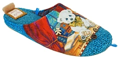 Тапочки женские Lucky Land 3580 W-DC-W синий