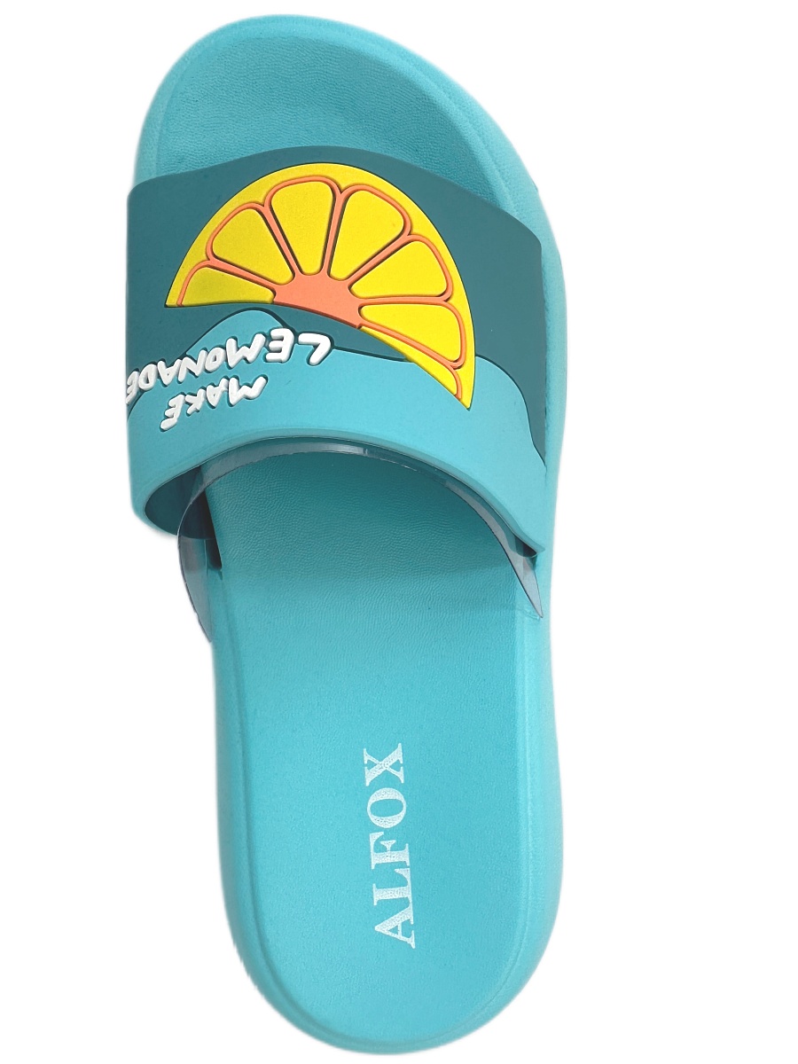 Шлёпанцы женские Alfox 5519 A бирюзовый