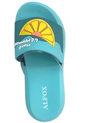 Шлёпанцы женские Alfox 5519 A бирюзовый