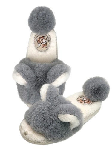 Тапочки женские Lucky Land 4326 W-CH-O тёмно-серый