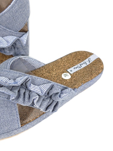 Тапочки женские Lucky Land 3411 W-AO-S голубой