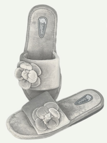 Тапочки женские Lucky Land 4425 W-CH-O серый