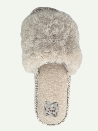 Тапочки женские Lucky Land 4788 W-CH-O бежевый