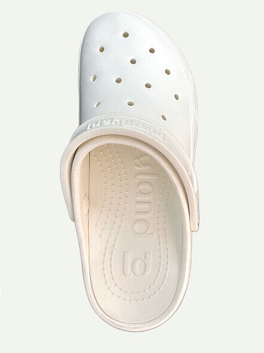 Сабо женские Lucky Land 4754 W-MED-EVA белый с белой стелькой