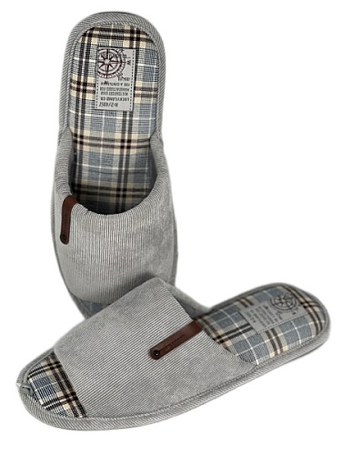 Тапочки мужские Lucky Land 4368 M-CH-O светло-серый