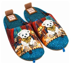 Тапочки женские Lucky Land 3580 W-DC-W синий