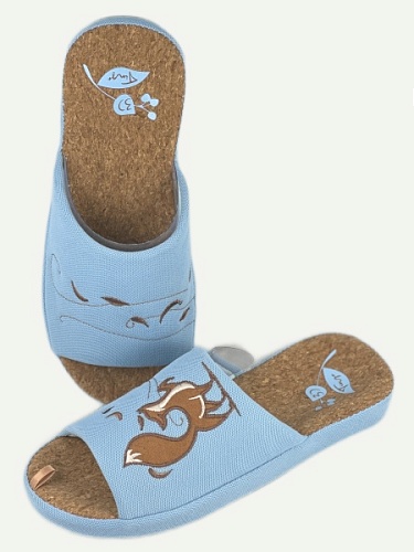 Тапочки женские Tingo 2445 HL голубой