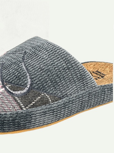 Тапочки женские  BADEN 026-030 SJ серый