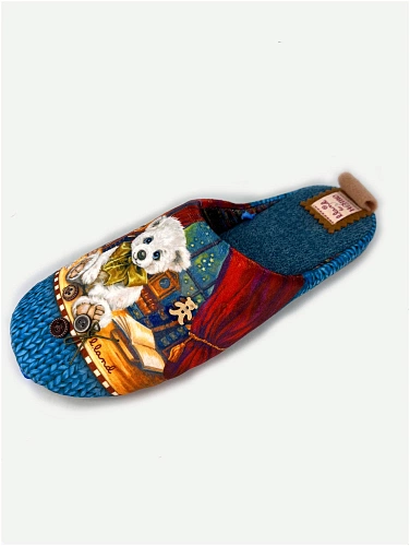 Тапочки женские Lucky Land 3580 W-DC-W синий