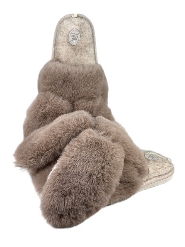 Тапочки женские Lucky Land 5069W-C-LPVC коричневый