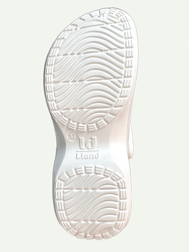 Сабо женские Lucky Land 4754 W-MED-EVA белый с белой стелькой