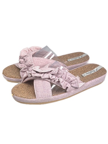Тапочки женские Lucky Land 3411 W-AO-S розовый
