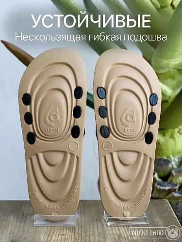 Шлёпанцы женские Lucky Land 3474 W-IS чёрный
