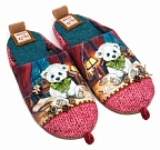 Тапочки женские Lucky Land 3580 W-DC-W красный | Тапки Подарки