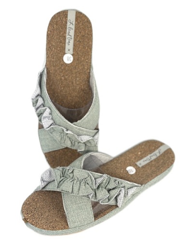 Тапочки женские Lucky Land 3411 W-AO-S зелёный