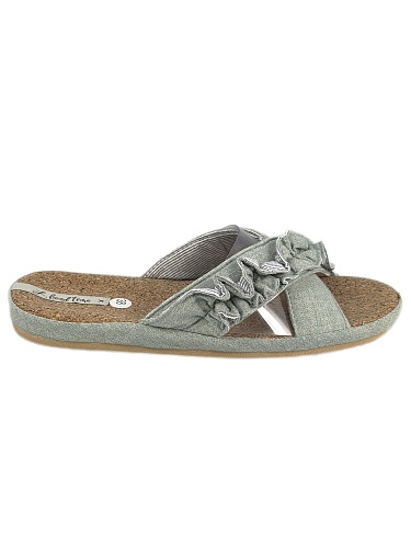 Тапочки женские Lucky Land 3411 W-AO-S зелёный