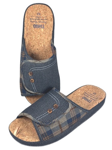 Тапочки мужские Tingo 30183 ДМ синий