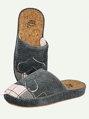 Тапочки женские  BADEN 026-030 SJ серый