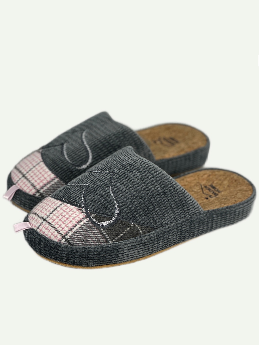 Тапочки женские  BADEN 026-030 SJ серый