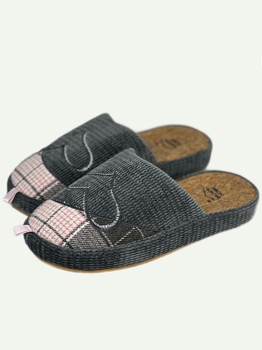 Тапочки женские  BADEN 026-030 SJ серый