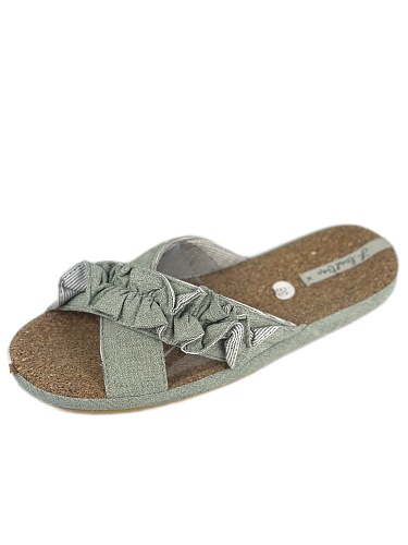 Тапочки женские Lucky Land 3411 W-AO-S зелёный