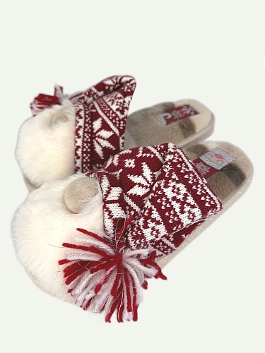 Тапочки женские Lucky Land 4323 W-CH-O красный