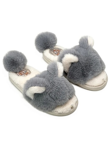 Тапочки женские Lucky Land 4326 W-CH-O тёмно-серый