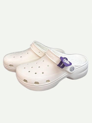 Сабо женские Lucky Land 4754 W-MED-EVA белый с белой стелькой