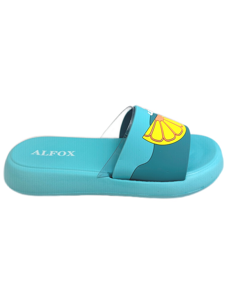 Шлёпанцы женские Alfox 5519 A бирюзовый