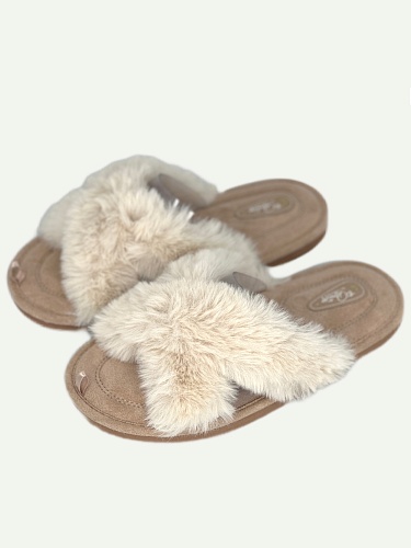 Тапочки женские Lucky Land 4577 W-CH-O бежевый