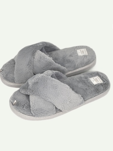 Тапочки женские Lucky Land 4790 W-CH-O тёмно-серый