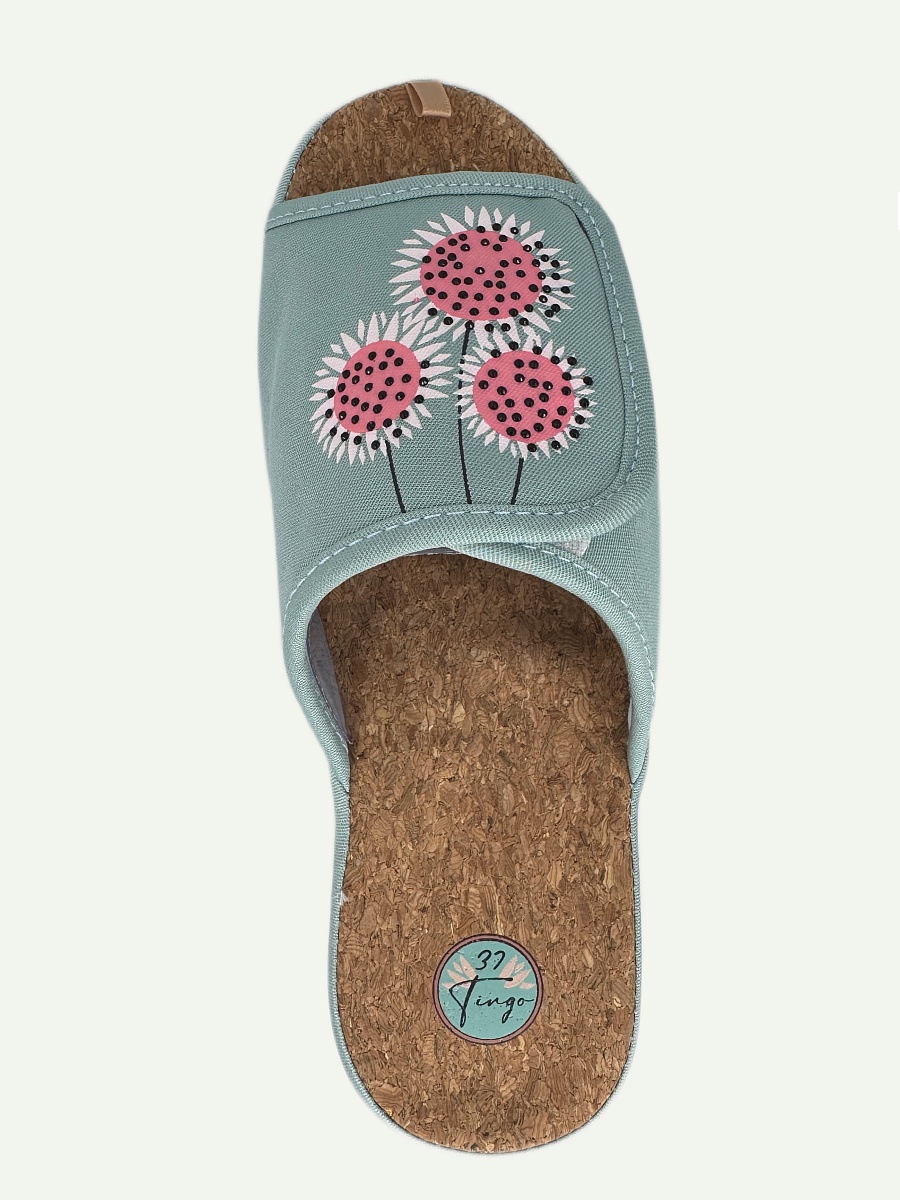 Тапочки женские Tingo 2442 HL зелёный