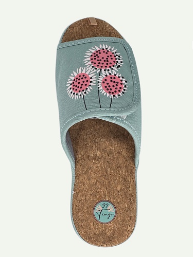 Тапочки женские Tingo 2442 HL зелёный