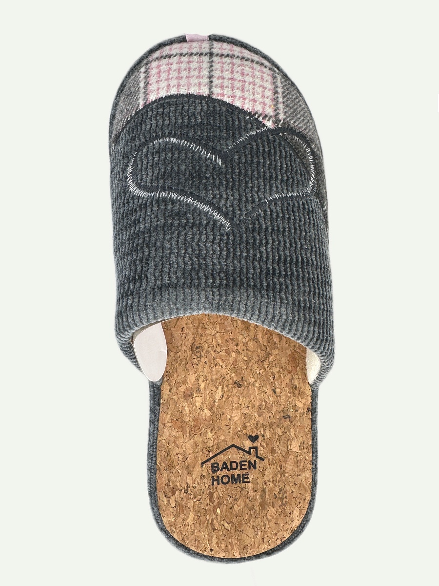 Тапочки женские  BADEN 026-030 SJ серый