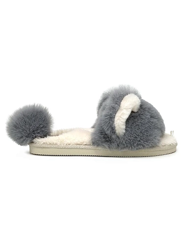 Тапочки женские Lucky Land 4326 W-CH-O тёмно-серый