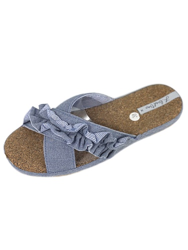 Тапочки женские Lucky Land 3411 W-AO-S голубой