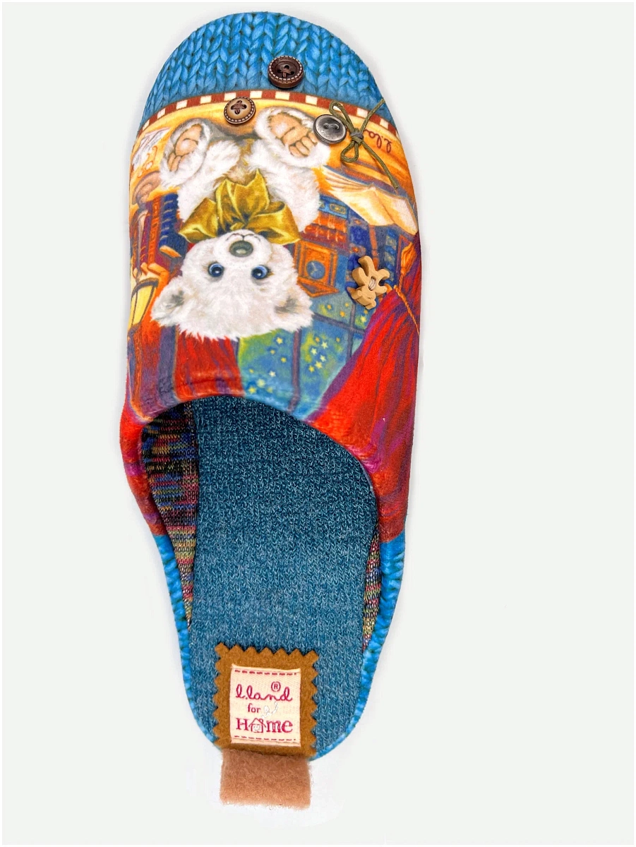 Тапочки женские Lucky Land 3580 W-DC-W синий