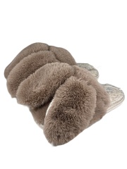 Тапочки женские Lucky Land 5069W-C-LPVC коричневый