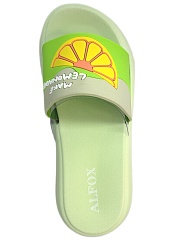 Шлёпанцы женские Alfox 5519 A зелёный