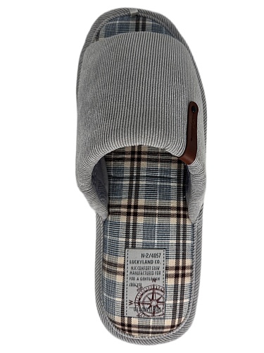 Тапочки мужские Lucky Land 4368 M-CH-O светло-серый