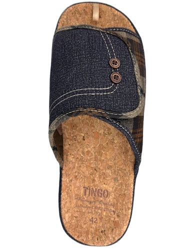 Тапочки мужские Tingo 30183 ДМ коричневый