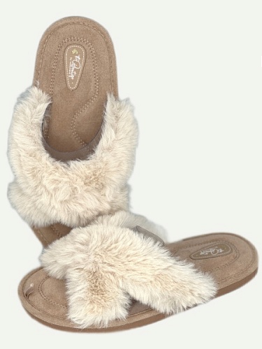 Тапочки женские Lucky Land 4577 W-CH-O бежевый