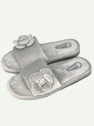 Тапочки женские Lucky Land 4425 W-CH-O серый